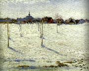 Peter Severin Kroyer hornbaek in winter oil painting artist